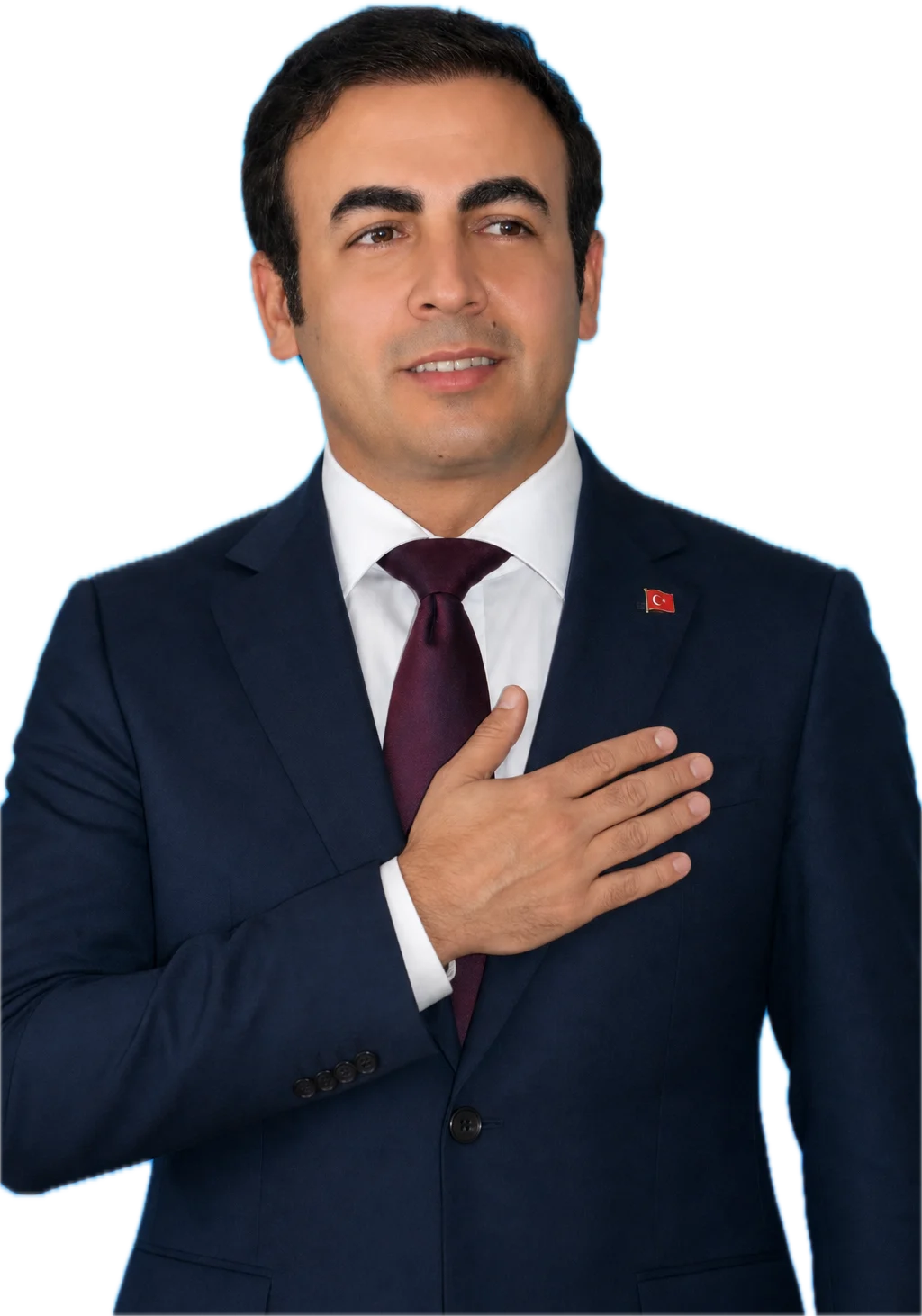 Ahmet Halis Başlı, eli kalbinde
